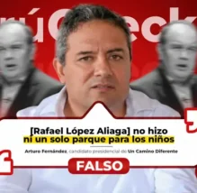 Es falso que la gestión del exalcalde Rafael López Aliaga no haya hecho ni un parque, como indicó el candidato Arturo Fernández