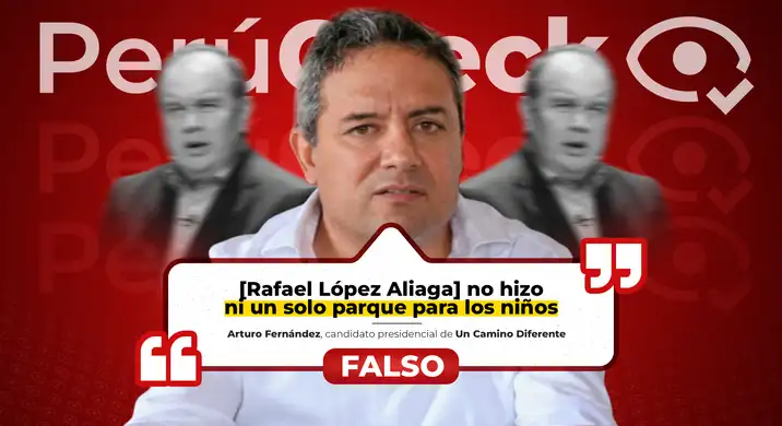 Es falso que la gestión del exalcalde Rafael López Aliaga no haya hecho ni un parque, como indicó el candidato Arturo Fernández