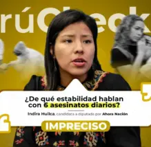 ¿6 asesinatos por día? Cifra de Indira Huilca es menor a la realidad