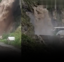 Captan a bus interprovincial desafiando huaico en carretera de Ayacucho (VIDEO)