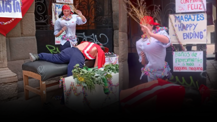 Exhiben escenografía que habría parodiado a José Jerí y a sus “visitadoras” (VIDEO)