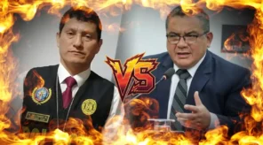 Santiváñez ningunea a Harvey Colchado y él responde: "Yo persigo delincuentes, él los defiende" (VIDEO)