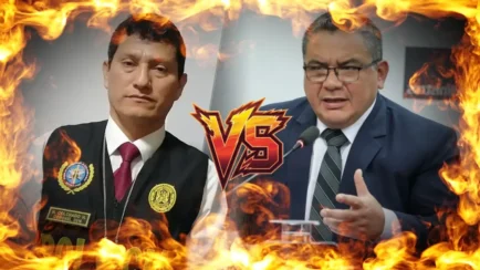 Santiváñez ningunea a Harvey Colchado y él responde: "Yo persigo delincuentes, él los defiende" (VIDEO)