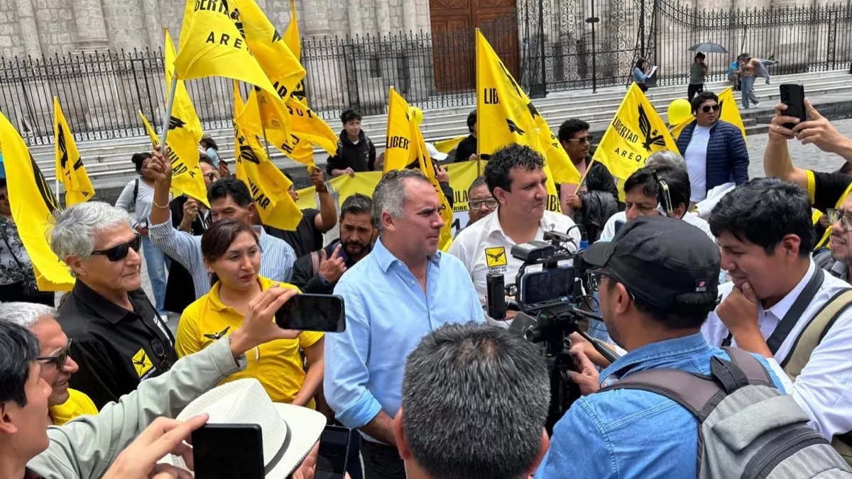 Elecciones 2026: Libertad Popular se queda sin candidatos a diputados por Arequipa