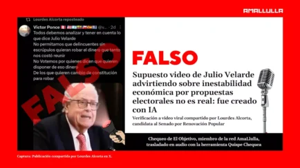 Video de Julio Velarde advirtiendo una inestabilidad económica por propuestas electorales no es real: fue creado con IA