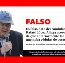 Es falso el dato de Rafael López Aliaga acerca de que anteriormente la ONPE quemaba las cédulas de votación 
