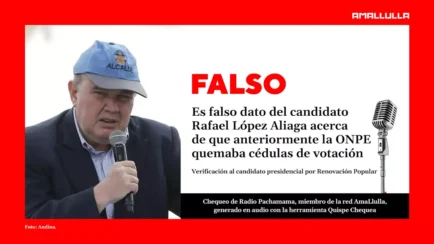 Es falso el dato de Rafael López Aliaga acerca de que anteriormente la ONPE quemaba las cédulas de votación 