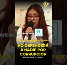 Candidata de RENOVACIÓN POPULAR no defenderá a CORRUPTOS de su PROPIO PARTIDO (VIDEO)