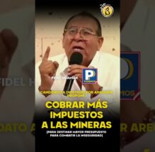 DINERO de la MINERÍA irá directo a la LUCHA contra la CRIMINALIDAD según candidato para diputado (VIDEO)