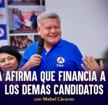 Acuña afirma que financia a todos los demás candidatos: la plata como cancha, otra vez | Pico a Pico (VIDEO)