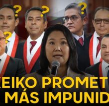 Candidata FUJIMORI califica de INACEPTABLE la IMPUNIDAD cuando esa misma la libró de ir a la cárcel (VIDEO)