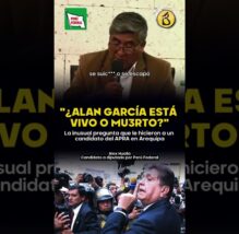 "¿ALAN SE ESCAPÓ?" | Candidato de Perú Federal pregunta a a candidato aprista si Alan G. está vivo (VIDEO)