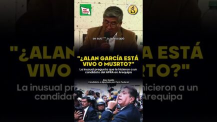 "¿ALAN SE ESCAPÓ?" | Candidato de Perú Federal pregunta a a candidato aprista si Alan G. está vivo (VIDEO)