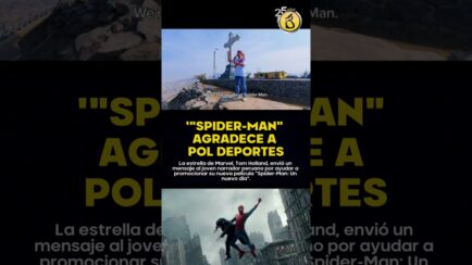 ¡POL DEPORTES EN LO MÁS ALTO! | Tom Holland envía saludo a Pol Deportes por promocionar "Spider-man" (VIDEO)