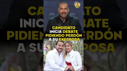 Candidato PAZ DE LA BARRA se disculpa en VIVO en pleno debate por insultos contra su EXPAREJA (VIDEO)