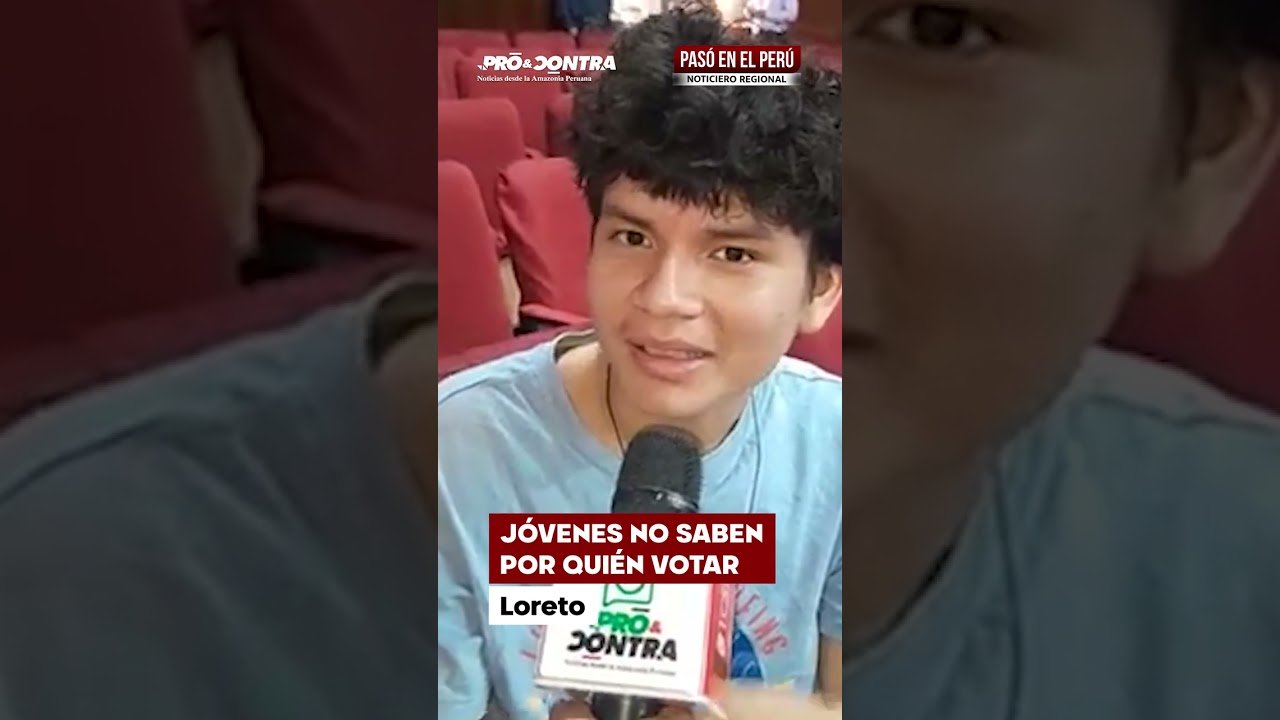 Loreto: Jóvenes votarán sin saber por quién, desinformación marca Elecciones 2026 (VIDEO)