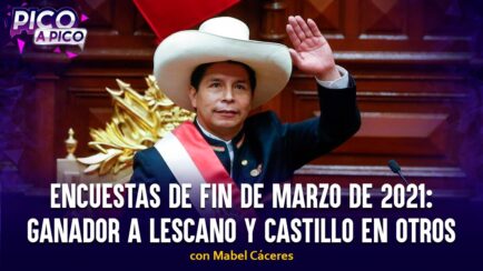 Encuestas de fin de marzo de 2021 daban como ganador a Lescano y Castillo en Otros | Pico a Pico (VIDEO)