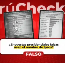 Encuestas falsas que circulan en redes sociales usan el nombre de Ipsos Perú y alteran resultados