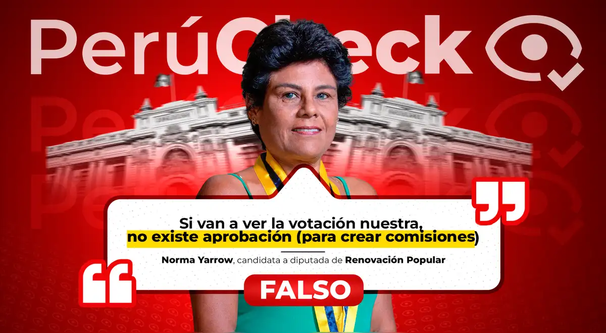 Renovación Popular sí votó por la creación de comisiones especiales en el Congreso, contrario a lo afirmado por Norma Yarrow
