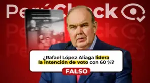 ¿Rafael López Aliaga tiene 60% de intención de voto? Encuesta viral no es confiable