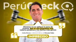 Es impreciso que la pena de muerte sea una propuesta del candidato Carlos Álvarez