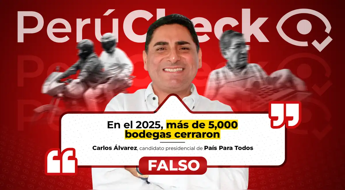 Debate de candidatos: es falso que más de 5,000 bodegas hayan cerrado por la extorsión, como dijo Carlos Álvarez