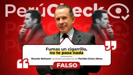 ¿Fumar un cigarrillo no tiene efectos en la salud, como indicó el candidato Ricardo Belmont?