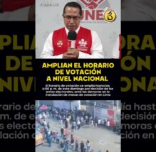 ¡CAMBIO DE ÚLTIMO MINUTO! ONPE y JNE anuncian ampliación del horario de votación y piden disculpas (VIDEO)