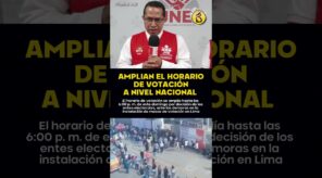 ¡CAMBIO DE ÚLTIMO MINUTO! ONPE y JNE anuncian ampliación del horario de votación y piden disculpas (VIDEO)
