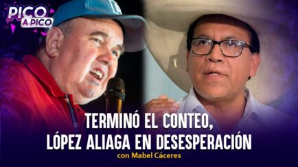 Terminó el conteo, López Aliaga en desesperación | Pico a Pico con Mabel Cáceres (VIDEO)