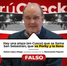 Imágenes desmienten que López Aliaga llenara plaza en Cusco