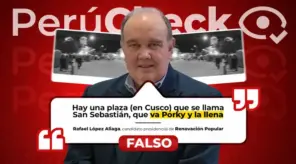 Imágenes desmienten que López Aliaga llenara plaza en Cusco