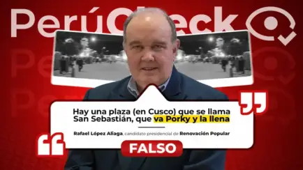 Imágenes desmienten que López Aliaga llenara plaza en Cusco