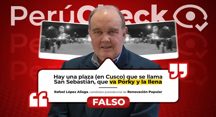 Imágenes desmienten que López Aliaga llenara plaza en Cusco