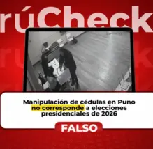 Es falso que video de 'anforazo' en Puno pruebe 'fraude' en las Elecciones Generales 2026