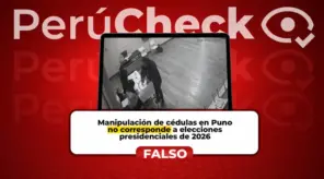 Es falso que video de 'anforazo' en Puno pruebe 'fraude' en las Elecciones Generales 2026