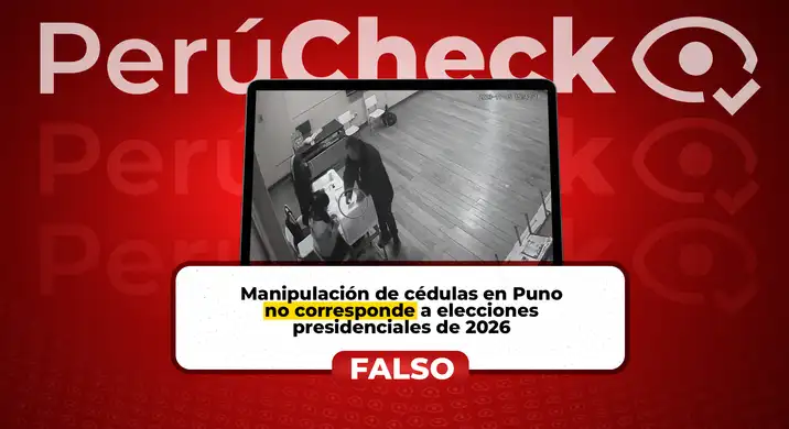 Es falso que video de 'anforazo' en Puno pruebe 'fraude' en las Elecciones Generales 2026