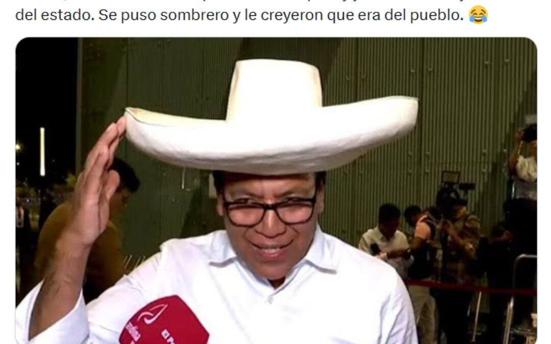 Es falsa la publicación atribuida a Vladimir Cerrón sobre Roberto Sánchez: proviene de una cuenta parodia