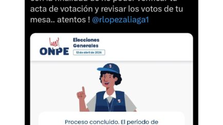 Es falso que la ONPE haya cerrado su web para impedir verificar actas de votación