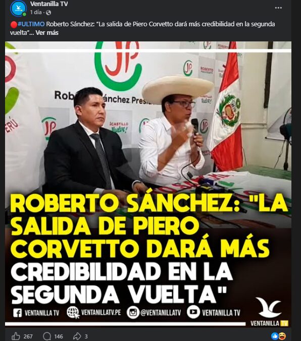 Publicación de Ventanilla TV