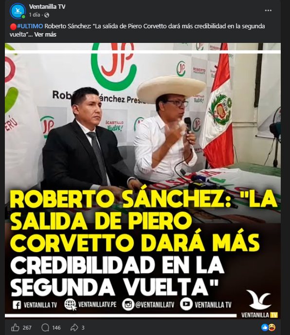 Publicación de Ventanilla TV