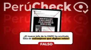 ¿El nuevo jefe de la ONPE “se niega a entregar la lista de extranjeros que digitan los votos”?