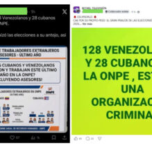 Es falsa la afirmación de que la ONPE tiene a venezolanos como trabajadores