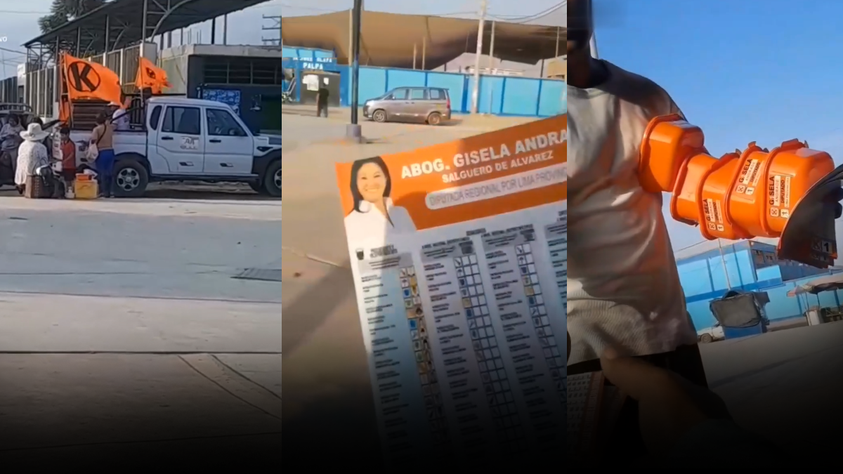 Captan presunta entrega de tapers a cambio de votos para Keiko Fujimori (VIDEO)