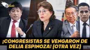 VENGANZA con OVACIÓN: el vergonzoso FESTEJO del Congreso tras volver a INHABILITAR a Delia ESPINOZA (VIDEO)