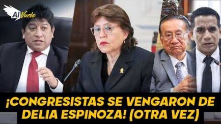 VENGANZA con OVACIÓN: el vergonzoso FESTEJO del Congreso tras volver a INHABILITAR a Delia ESPINOZA (VIDEO)
