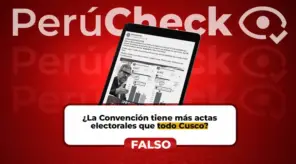 La provincia de La Convención no tiene más actas electorales que la región Cusco, como señaló un viral