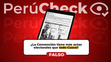 La provincia de La Convención no tiene más actas electorales que la región Cusco, como señaló un viral