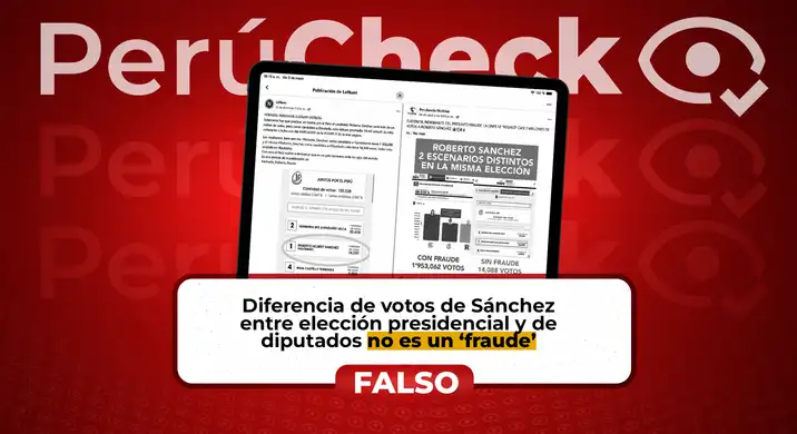 La diferencia de votos de Sánchez entre elección presidencial y de diputados no demuestra que se le haya “inflado”