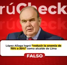 López Aliaga no redujo la anemia de 70% a 30% en Lima Metropolitana